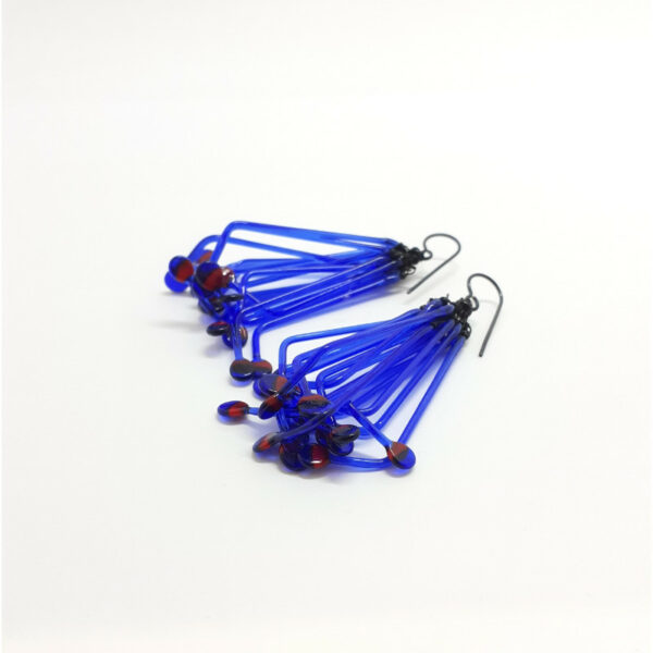 Boucles d'oreilles Filp Bleu vif – Image 2