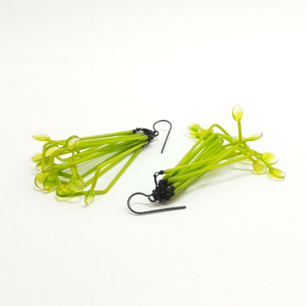 Boucles d'oreilles Filp Vert anis