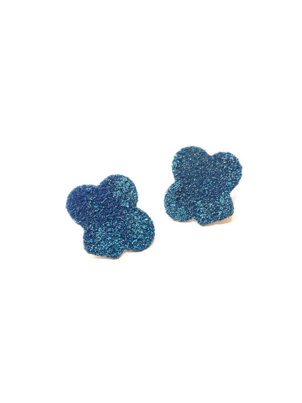 Boucles d'oreilles Bleues