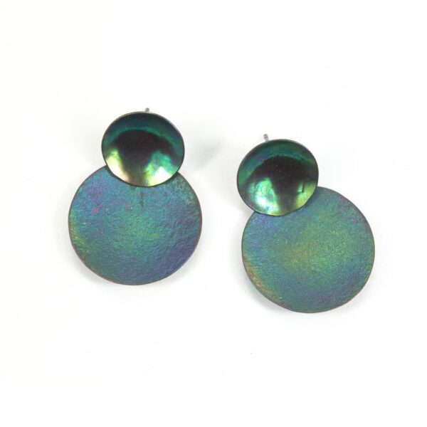 Boucles d'oreilles Double Dots - Vert